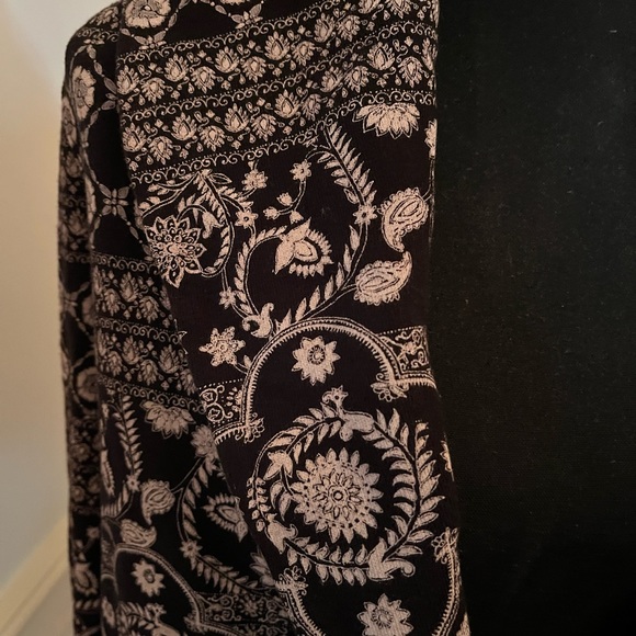 Free People Floral Boho Flared Knit Jacket - Picture 6 of 16